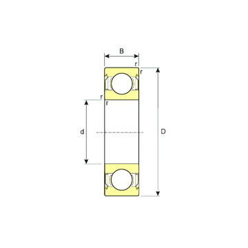 628/6-ZZ ISB Deep Groove Ball Bearings