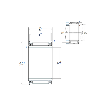 LM172425  NSK Needle Roller Bearings