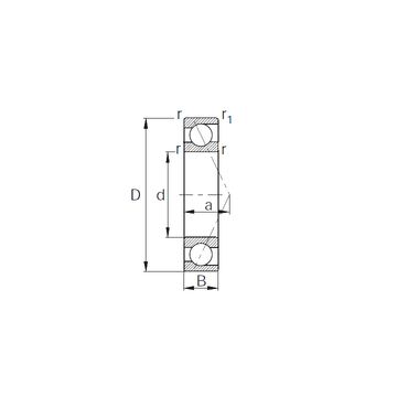 7310B KBC Angular Contact Ball Bearings