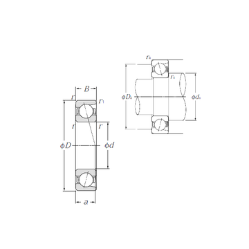 7809C NTN Angular Contact Ball Bearings