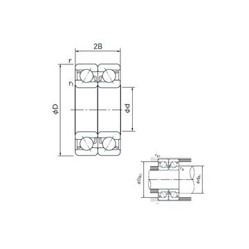 7315DB NACHI Angular Contact Ball Bearings