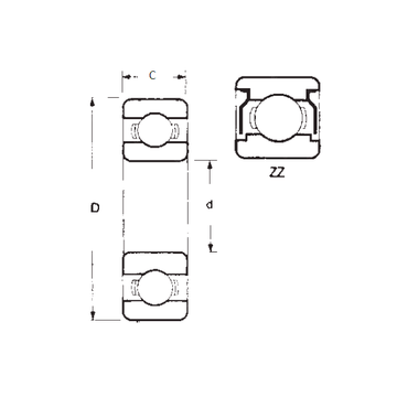 6701ZZ FBJ Deep Groove Ball Bearings