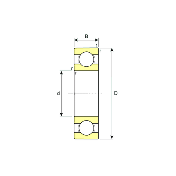 6312 ISB Deep Groove Ball Bearings