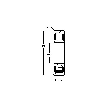 NU2236 EM AST Cylindrical Roller Bearings #1 small image