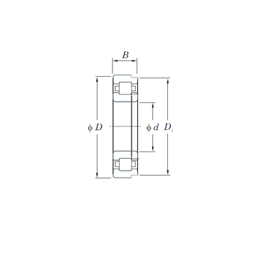 NUP2328 KOYO Cylindrical Roller Bearings #1 small image