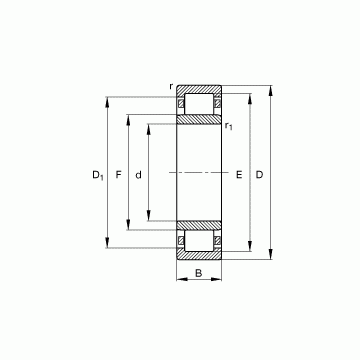 NU2328-E-M1 FAG Cylindrical Roller Bearings