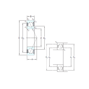 E 208 /S/NS 7CE1 SNFA Angular Contact Ball Bearings #1 small image