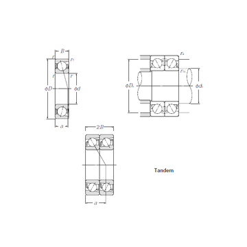 7019DT CYSD Angular Contact Ball Bearings #1 small image