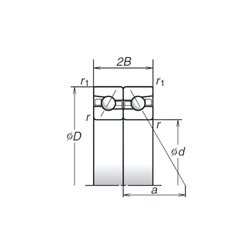 100BTR10S NSK Angular Contact Ball Bearings