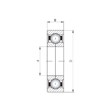 QJ1048 CX Angular Contact Ball Bearings #1 small image