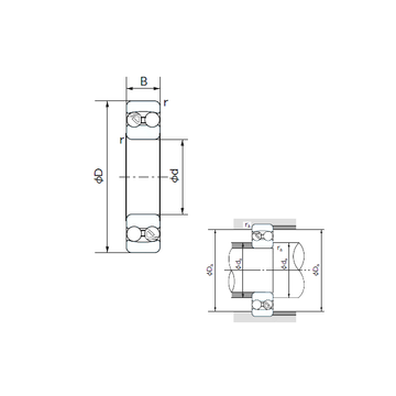 1309 NACHI Self Aligning Ball Bearings #1 small image