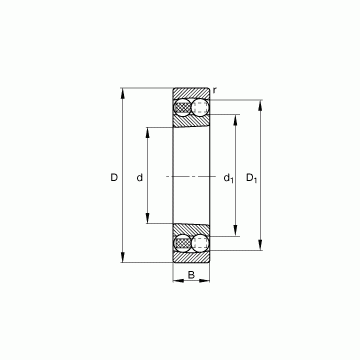 2316-K-M-C3 FAG Self Aligning Ball Bearings #1 small image