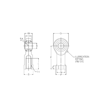 PBR8FN NMB Self Aligning Ball Bearings