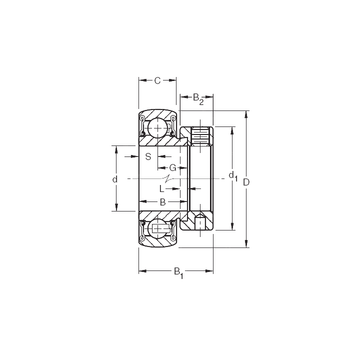 RAE35RRB Timken Deep Groove Ball Bearings #1 small image