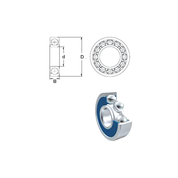 SF61901-2RS ZEN Deep Groove Ball Bearings