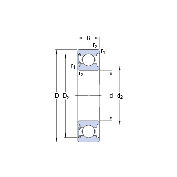 6303-RSH SKF Deep Groove Ball Bearings #1 small image