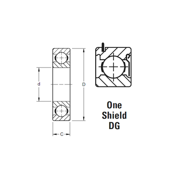 201KDG Timken Deep Groove Ball Bearings #1 small image