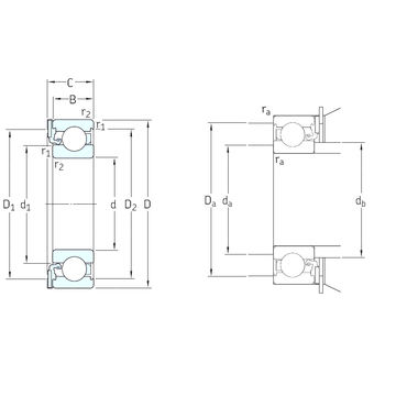 ICOS-D1B02 TN9 SKF Deep Groove Ball Bearings