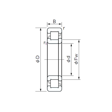 NUP 2226 NACHI Cylindrical Roller Bearings #1 small image