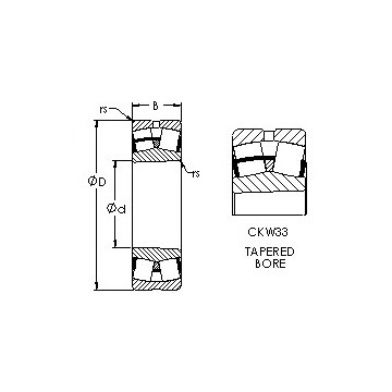 23038CKW33 AST Spherical Roller Bearings #1 small image