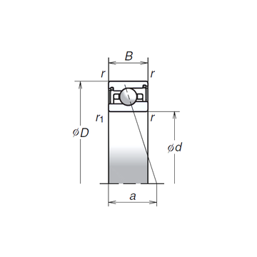 45BER29HV1V NSK Angular Contact Ball Bearings #1 small image