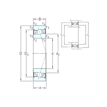 HB60 /S/NS 7CE3 SNFA Angular Contact Ball Bearings #1 small image