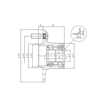 HUB200-5 NTN Angular Contact Ball Bearings #1 small image