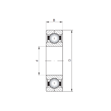 Q332 ISO Angular Contact Ball Bearings #1 small image