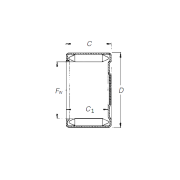 DLF 30 20  Timken Needle Roller Bearings #1 small image