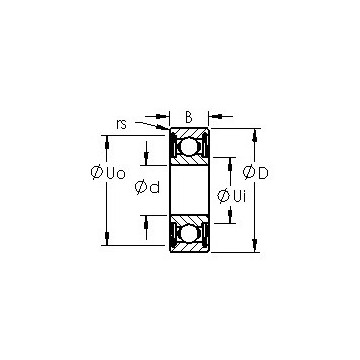 627HZZ AST Deep Groove Ball Bearings #1 image