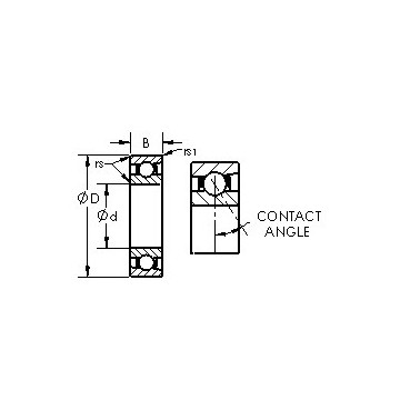 7030C AST Angular Contact Ball Bearings #1 image