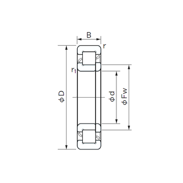 NUP 2226 NACHI Cylindrical Roller Bearings #1 image